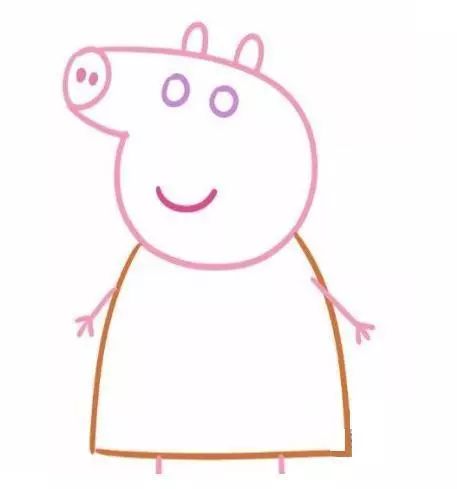 【绘画教程】小猪佩奇简笔画画法