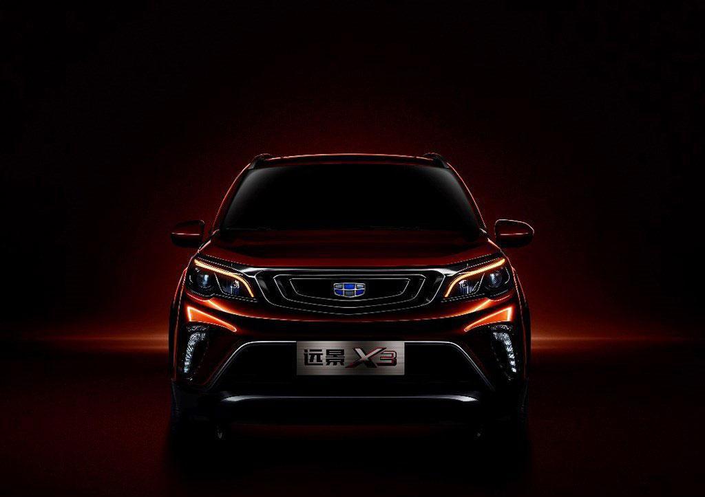 吉利发布远景X3照片, 将于宝骏510竞争, 目标月销2万辆!