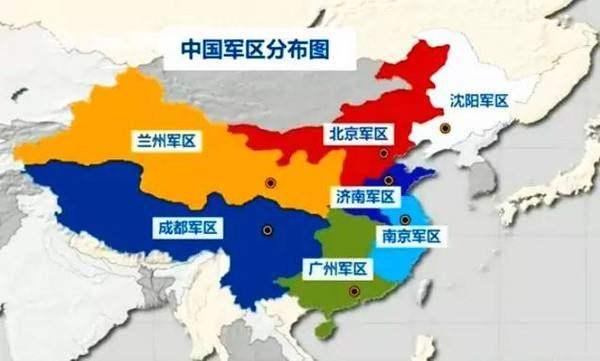 中国七大军区分布图:18个集团军211万人,哪