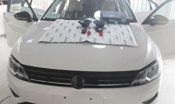 凌渡、途观汽车音响改装—曼斯特 OIIO  武汉来福汽车影音