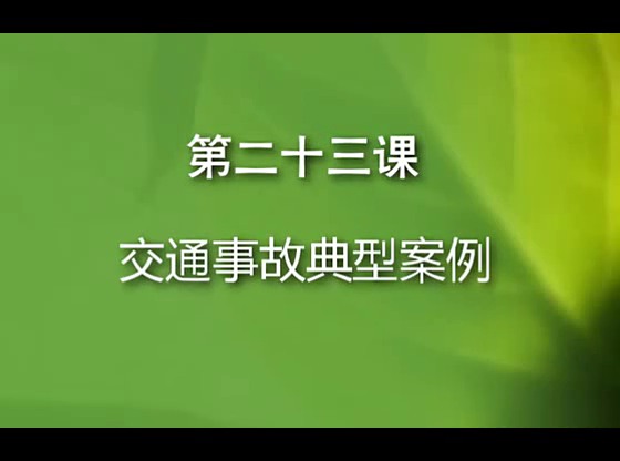 《交通事故典型案例》中国交通安全警示录　这个资料看得好心痛！