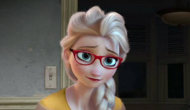 当迪士尼公主变成了韩国画风,艾莎高贵冷艳,安