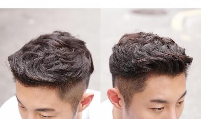 韩式烫发纹理好看男生发型,配上自然的发色,更加时尚