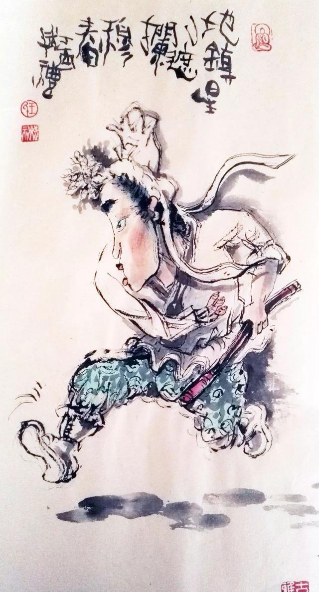 水墨漫画里杀出一百单八将,这个太原美编太牛了