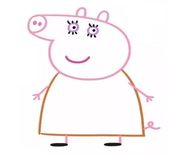 【绘画教程】小猪佩奇简笔画画法
