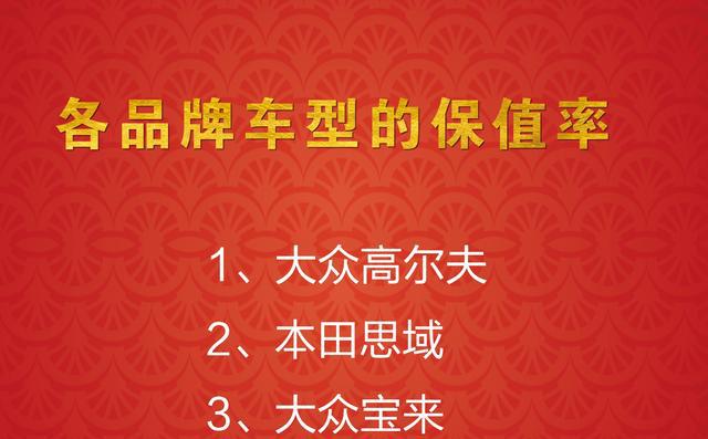 15万左右最保值的轿车都有谁，本田思域上榜，大众笑开了花