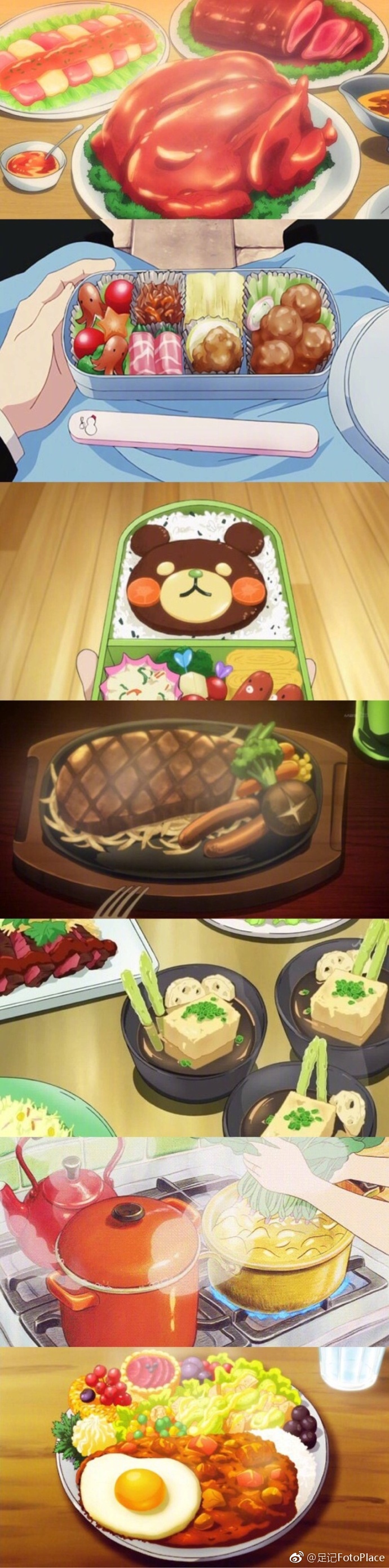 动漫里闪闪发光的二次元美食 ~有多少人想去尝试?_新浪看点