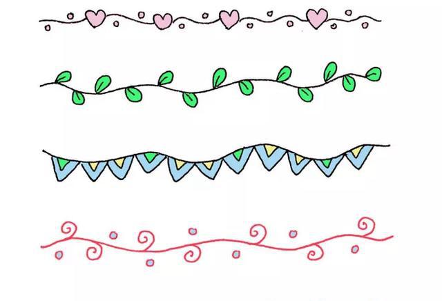「收藏」100个手帐花边分割线大全,看你有没找