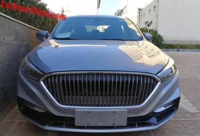 红旗H5最新路试实车照, 5米车身帅爆, 不足20万迈腾都怕