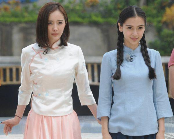 Angelababy杨幂,angelababy的闺蜜 杨幂与angelababy同台比美,三年前输在发型三年后输在