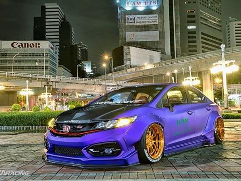 改装车：泰式柳钉宽体思域SI