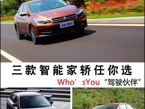 三款智能家轿任你选 Who是您真正的“驾驶伙伴”