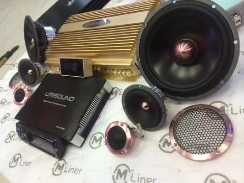 大众新迈腾汽车音响改装升级黄金声学GR165.3，首选西宁丽声