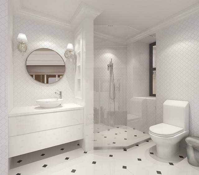 卫生间装修效果图:24例干湿分离设计,总有一款适合你家!