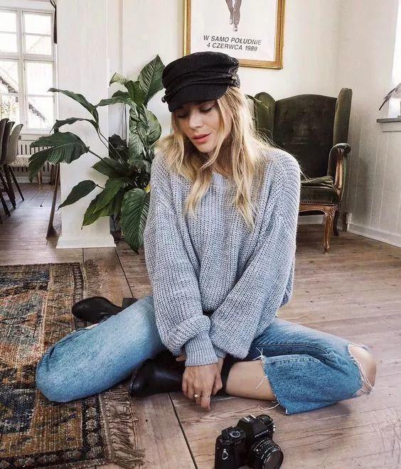 秋冬这两款靴子, 搭配牛仔半裙不要太好看!