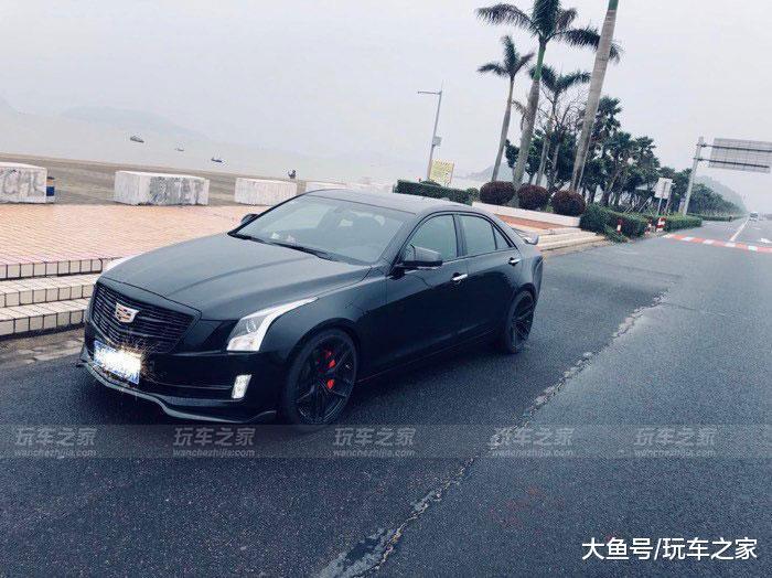 凯迪拉克ATS-L黑武士改装 提车没上牌就开始改装