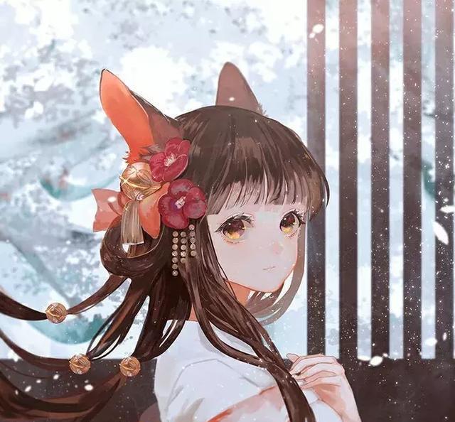 古风白衣女侠手绘