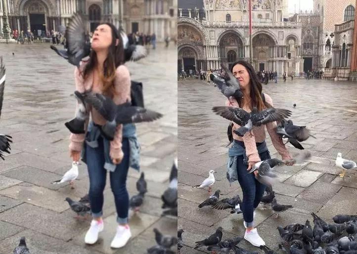 右边的美女,你不在家多多练习,这下在外边出丑了吧!