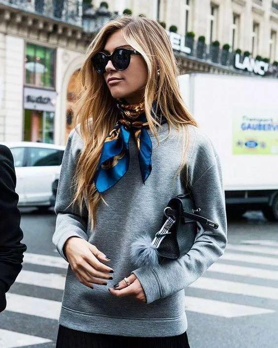 一条丝巾的N种戴法,这样最美