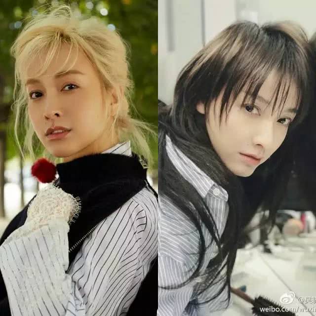 吴昕很喜欢眉上刘海和法式刘海.