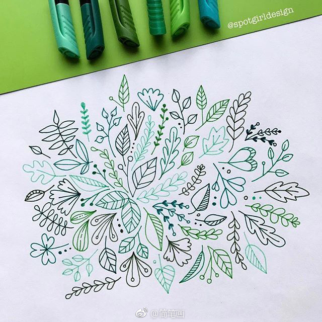 一组简笔画手帐素材(ins:s.hukufuku)