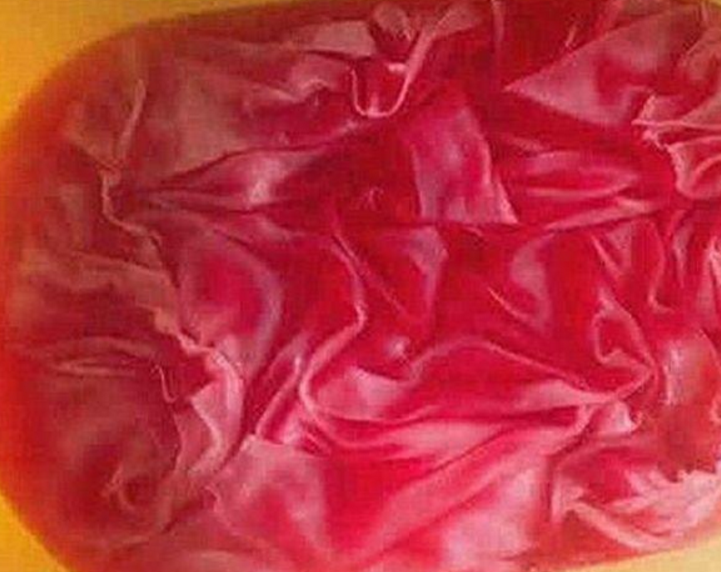 她模仿李子柒,用火龙果染衣服,看到成品,网友吐