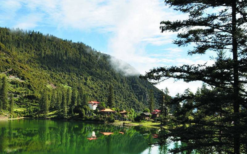 四川省措卡湖自然风景图片