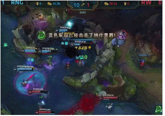 uzi不会霞? 两张gif动图还原神操作, smlz一级团怒送一血