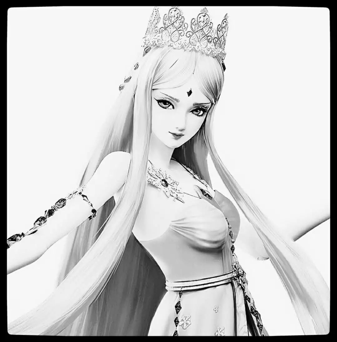 叶罗丽:冰公主的5种色泽,深蓝色高贵,素描色