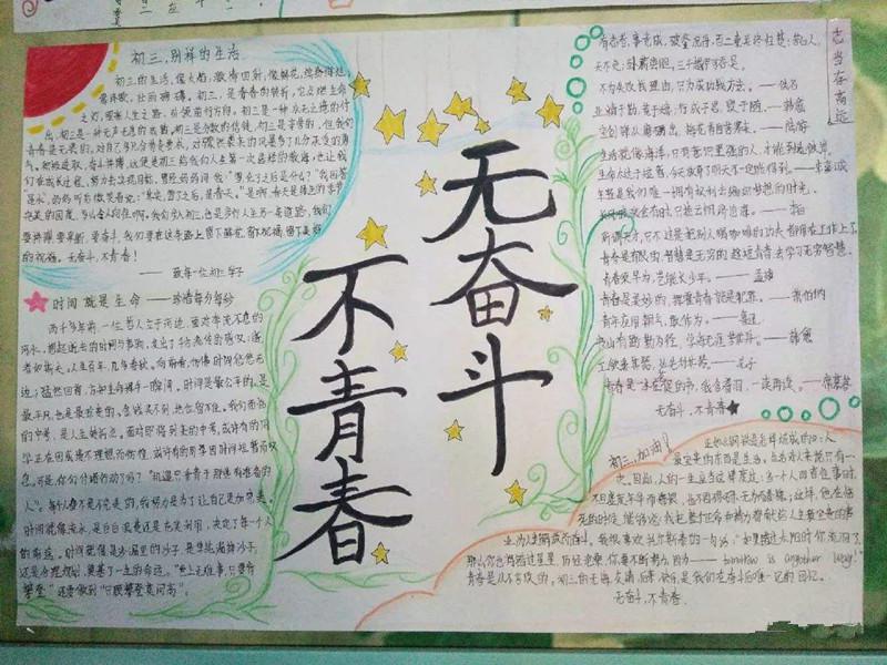 备的战中考手抄报图片!