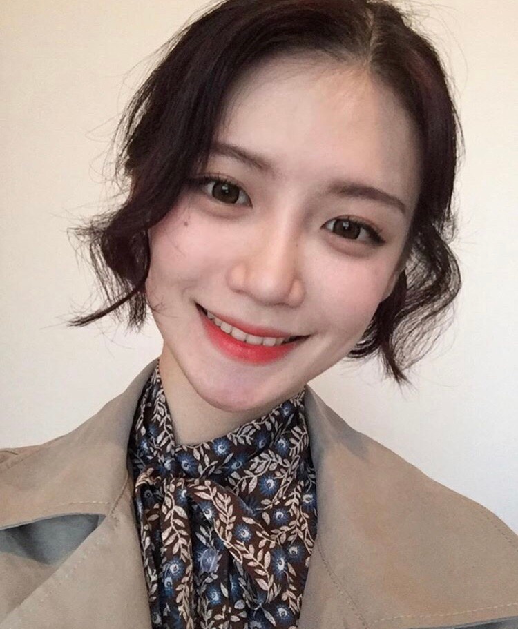 甜甜的韩国女孩minju 长发短发都好漂亮 | ins:lx