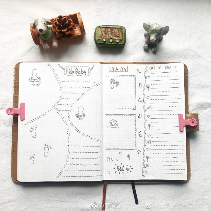 一组六月主题手绘手帐排版(投稿: )