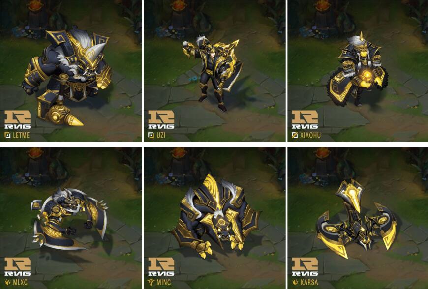 LOL:RNG粉丝自制S8冠军皮肤?这个金色的VN