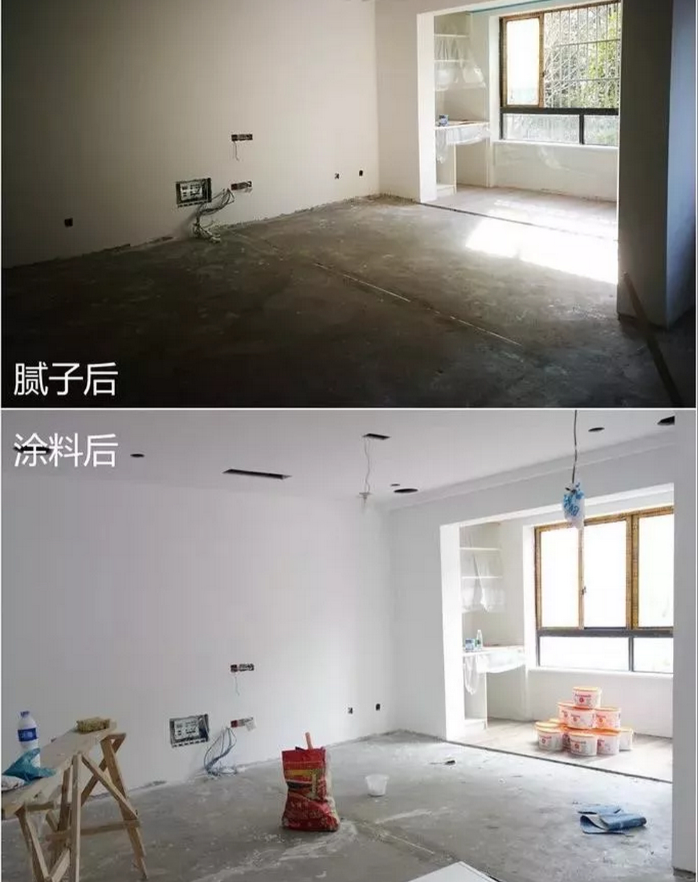 阿尔贝娜雪山白乳胶漆,对于空间的亮度提升效果很好
