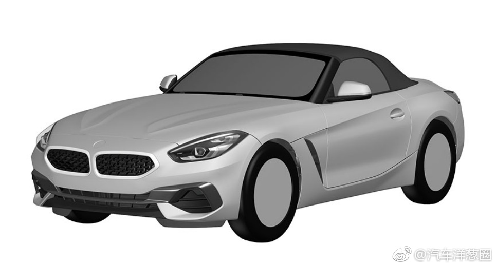 正式确定！全新宝马Z4设计专利图公布！回头率超高！有2.0T车型