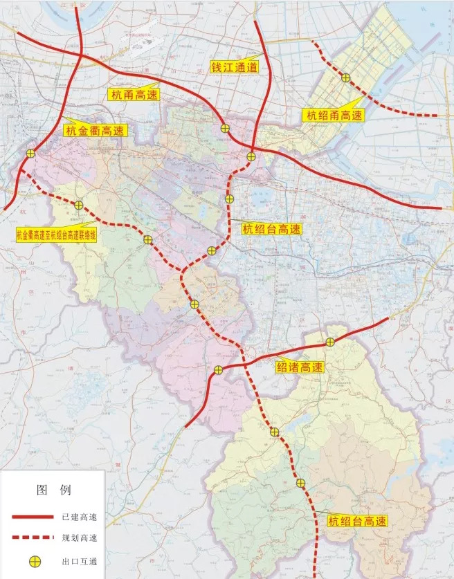 杭绍台高速柯桥段即将动工,镜湖5分钟可上高速!