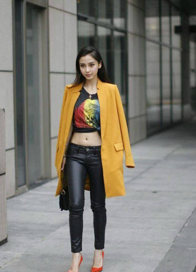 杨颖牛仔裤 angelababy,杨颖的身材 宋茜露脐装,杨幂露脐装,angelababy露脐装