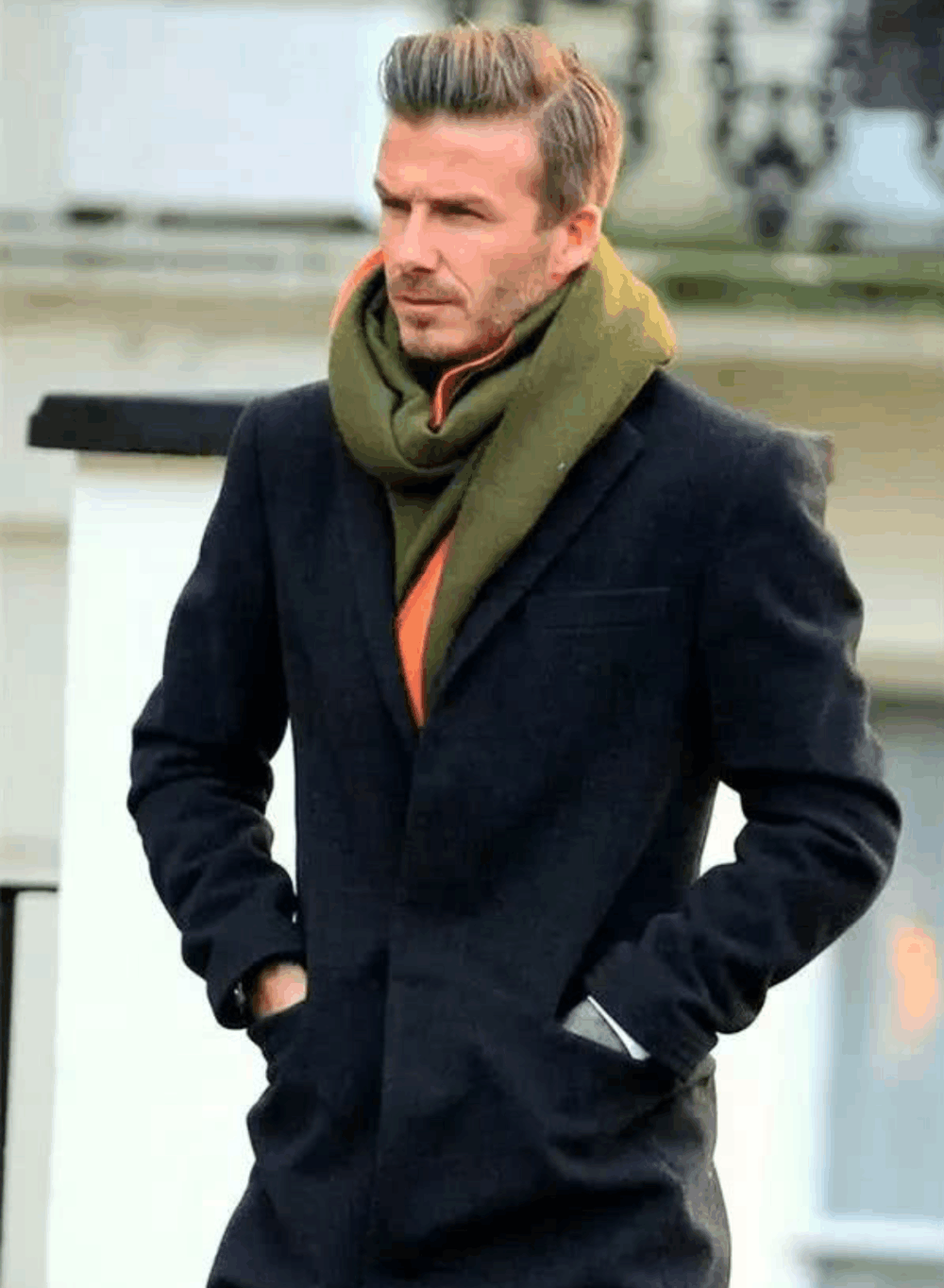 男士冬天围巾四大系法, 帅气又有范儿