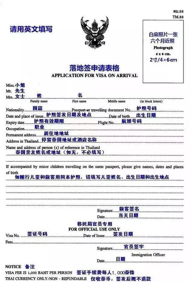 捷克 签证 申请表图片