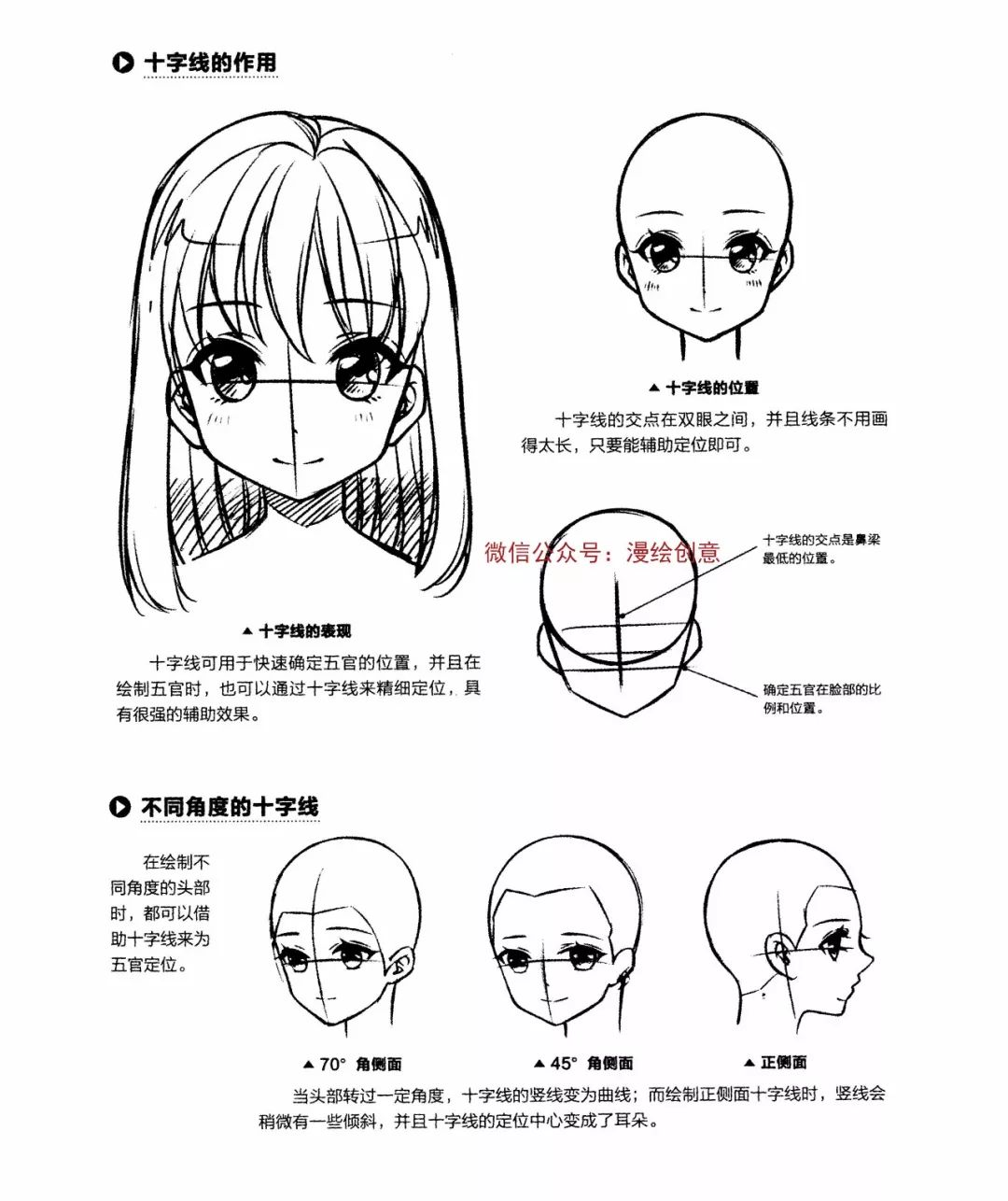 漫画教程丨画好动漫头部,就是这么简单!(少女篇)