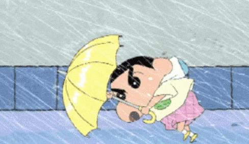 今天的雨, 下得比依萍找她爸要钱那天还大! 晚