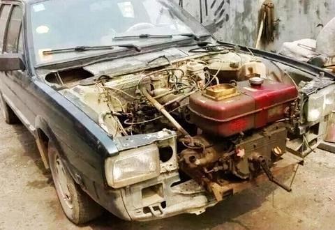 车钥匙就有好几斤重，这辆桑塔纳你绝对没见过，网友：高手在民间