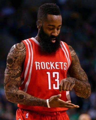 当nba球星全身都纹满了纹身,库里辣眼睛,哈登毫无违和感