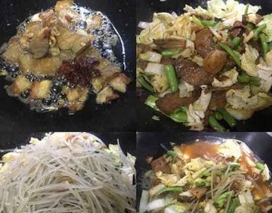 老公做大白菜炖粉条，两碗米饭不是事，比饭店都香，3分钟搞定！