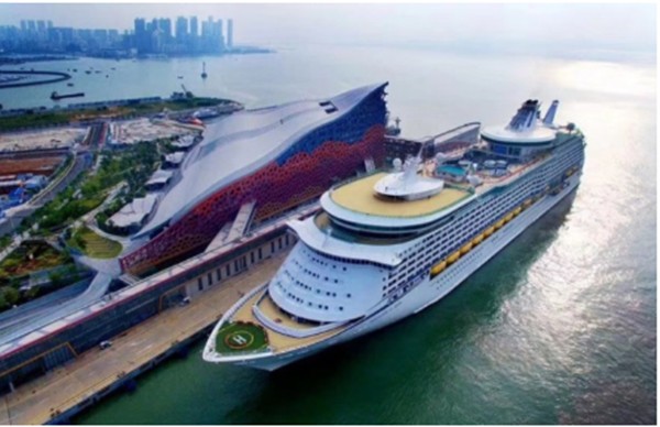 深圳蛇口邮轮中心与深圳机场、深圳北站的广告