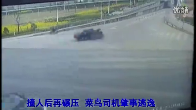 交通安全警示专栏—撞人后再碾压，司机肇事逃逸！