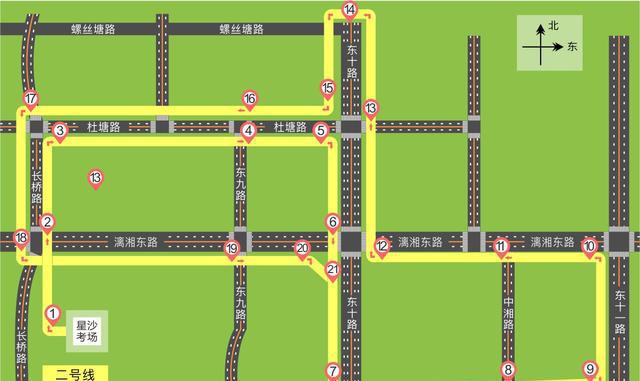 科三考场考试线路图