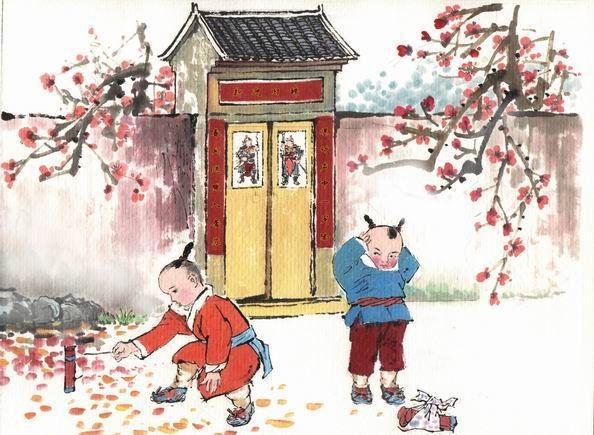 今天是元旦格外喜庆,看看古人笔下的元旦又是怎样一副景象