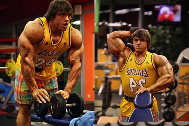 继Rich Piana又一位巨臂哥!纯真肌臂围超60,网友:比我腰还粗