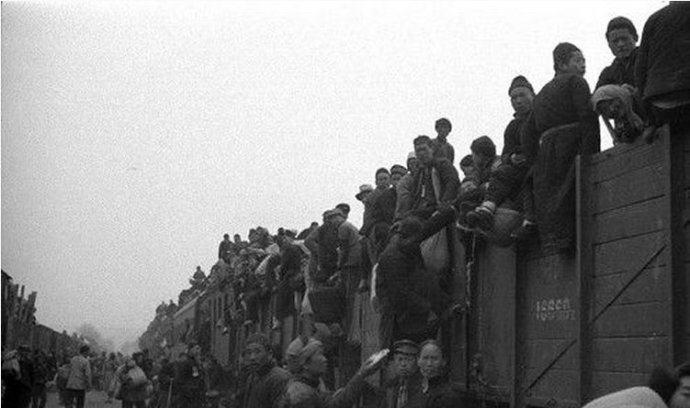 1942年河南大饥荒灾难的真实场景 树皮草根都被啃光